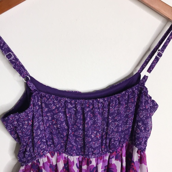 ✨3/$50✨ HP 🥳 Flowers and Butterfly Spaghetti Strap Dress - Picture 8 of 10